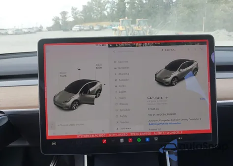 2020 Tesla Model Y Long Range Dual Motor All-Wheel Drive from USA, damaged, VIN 5YJYGDEE4LF038301